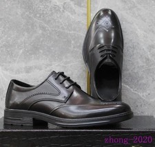 British Men's Leather Lace Up Carved Brogue Dress Business Casual Office Shoes