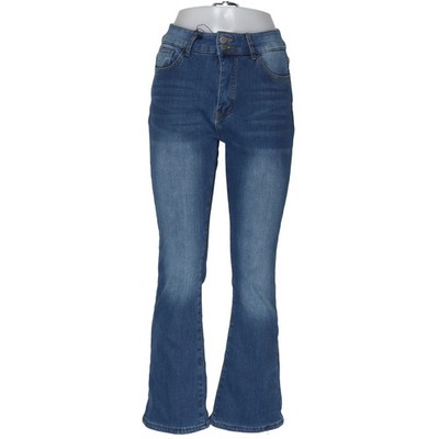 Jeans, Größe: M, Blau, Baumwolle/Elasthan/Polyester, Einfarbig, Denim #LbW