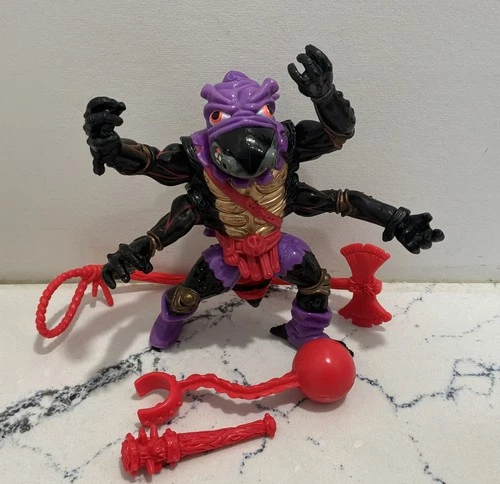 Vintage 1992 TMNT Antrax Teenage Mutant Ninja Turtle W/ All 3 Weapons