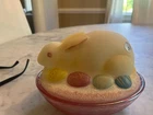 Fenton Glass Easter Bunny Hand painted