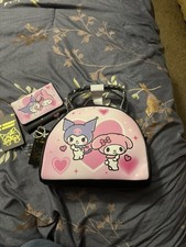Loungefly Kuromi My Melody Heart Dome Crossbody Bag and wallet
