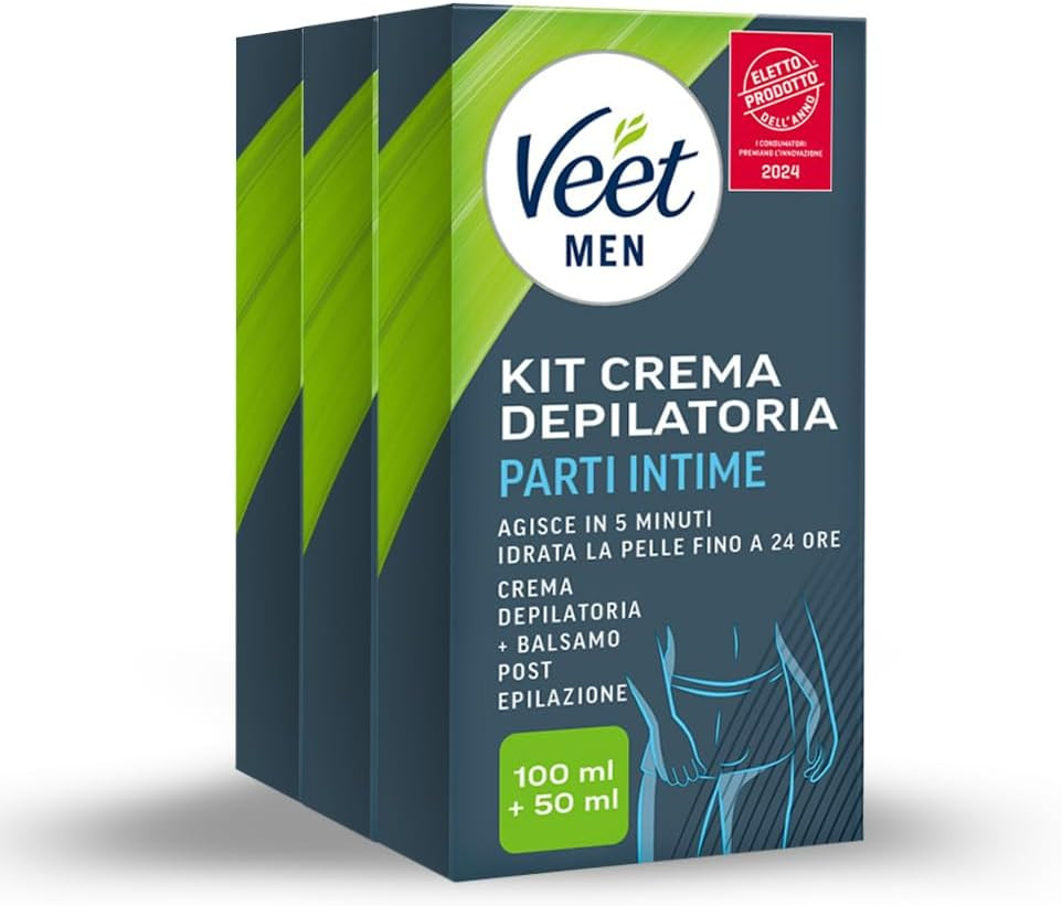 Kit Depilazione Intima Uomo Pelli Sensibili | Testato Dermatologicamente