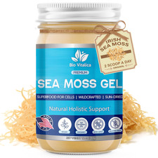 Sea Moss Gel by Bio Vitalica - Irish Sea Moss Organic - Premium Seamoss Gel