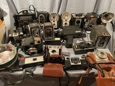 18 vintage camera lot untested Kodak Bentley Polaroid Agfa Brownie And Extras