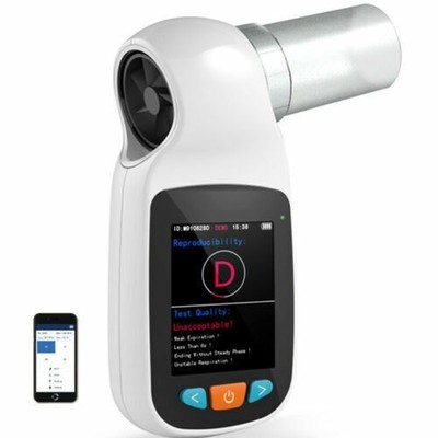 NEW  Digital Spirometer - Handheld Bluetooth Lung Function Tester