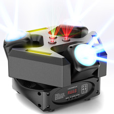 Triple Head DMX 180W Moving Light With Sound Control For Home DJ Party Setup