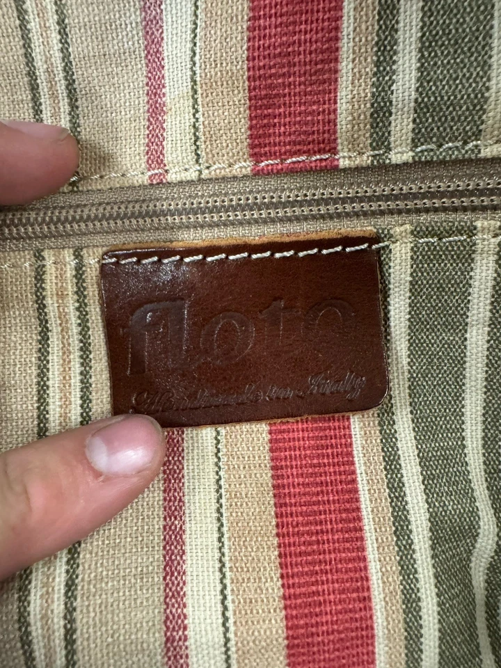 Floto Brown Italian Leather Venezia Trunk Duffle Travel Bag Handmade Italy - Image 2 of 4