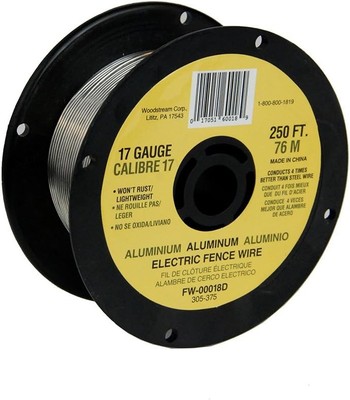Fi-Shock Electric Fence Wire 250ft Spool Aluminum Wire 17 Gauge Free Shipping US