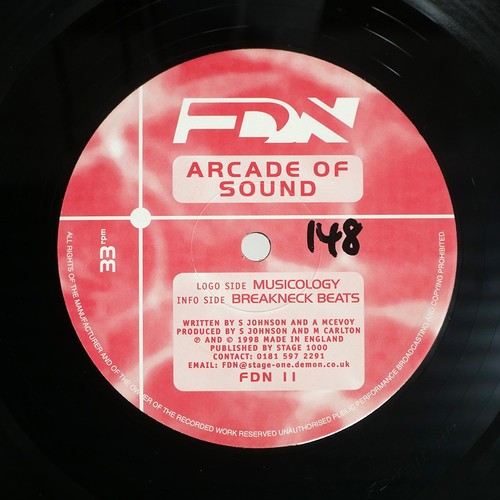 ARCADE OF SOUND MUSICOLOGY / BREAKNECK BEATS FDN FDN11 UK VINYL 12 - Picture 2 of 2