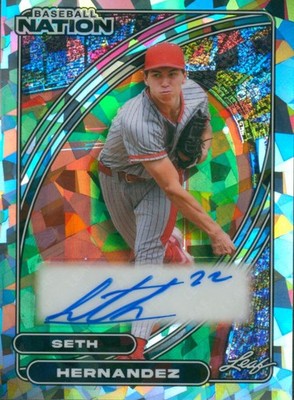 Seth Hernandez 2026 Leaf Baseball Nation Silver Auto /25