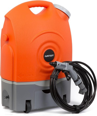 #ad Portable Spray Washer w Water Tank Rechargeable Home 12V Plug Wheels $203.31
