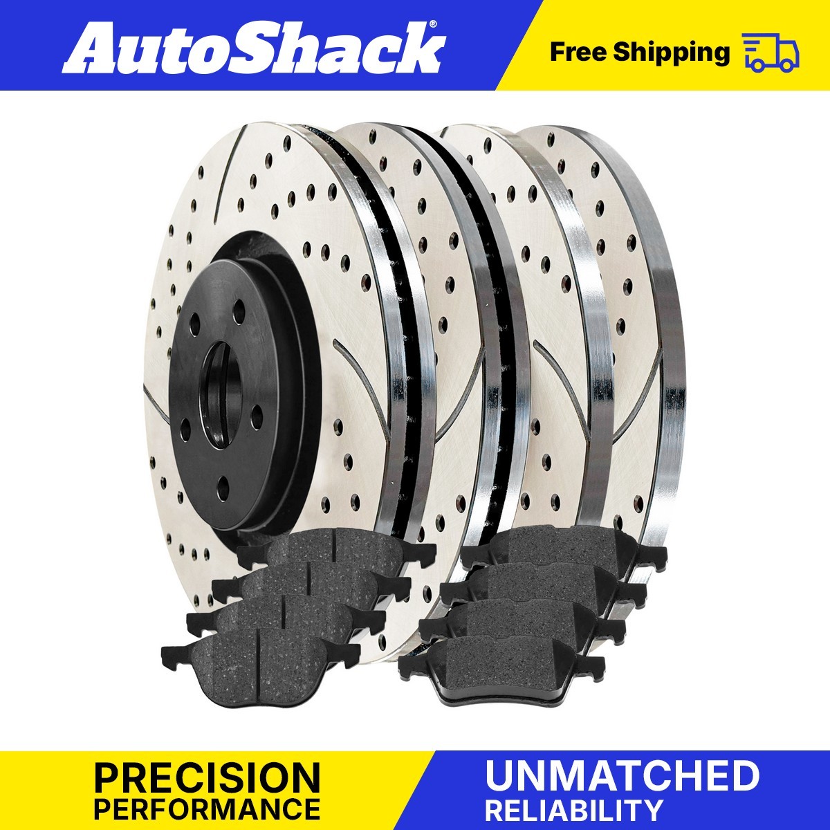 High-Performance Drilled Disc Rotors & Ceramic Pads for Ford Escape 1.5L