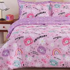 Kids Twin Bedding Sets for Girls, Soft Twin Comforter Set with Sheets, 5 Pieces