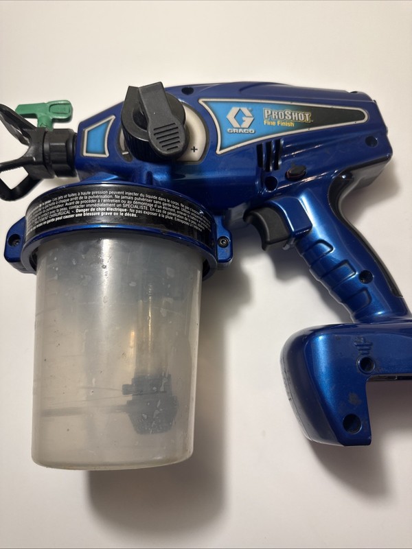 Graco Proshot Fine Finish Cordless Airless Sprayer 18V With Case NO BATTERY 