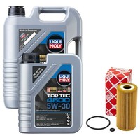 MotoröL Set 4600 5W-30 Liqui Moly 6 Liter + ÖLfilter FüR Mercedes A-Klasse W169