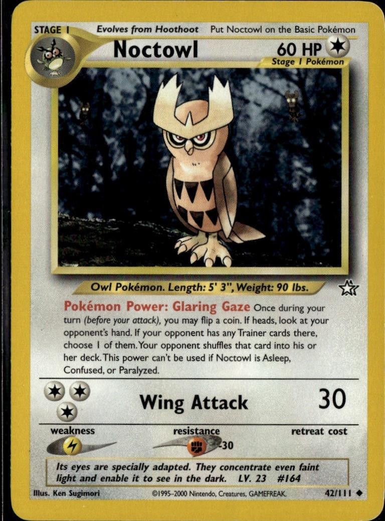 Pokemon Neo Genesis #042/111 Noctowl F11