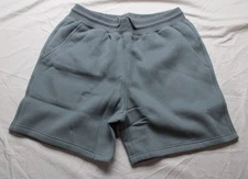 Comfrt Unisex Adult's Solid Oversized Fit Basic Fleece Shorts JL3 Sky Large