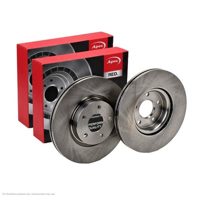 2x APEC Front Brake Discs For FORD FOCUS II (DA_, HCP, DP) 2.0 TDCi 2004-12