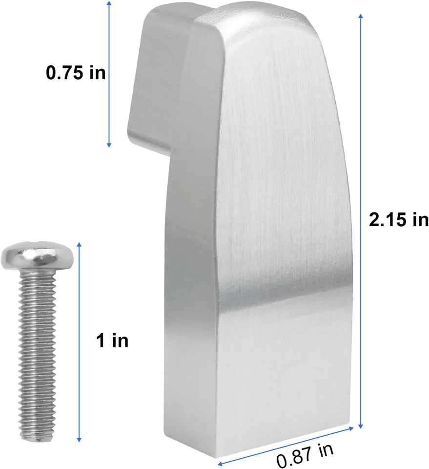 铝合金淋浴门毛巾杆支架适用于Alumax/Basco框架银色  — 第 2/4 张图片