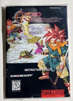 Chrono Trigger SNES Instruction Manual Only   Super Nintendo