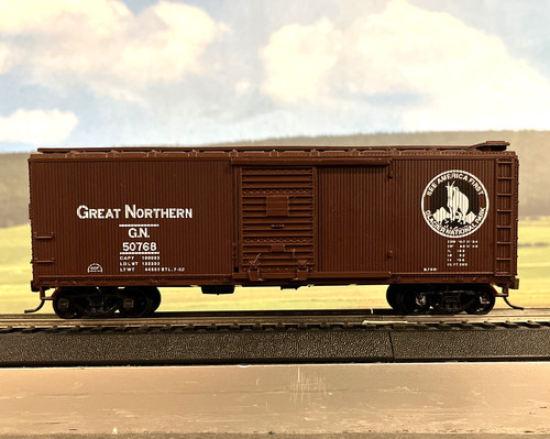 HO Great Northern GN 50768 vagón de tren de caja ferrocarril Kadee | Condition: Used