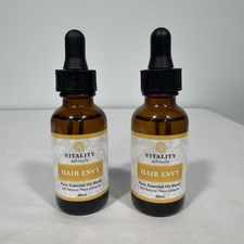 2 pack Vitality Extracts HAIR ENVY Pure Essential Oil Blend, 30 ml each