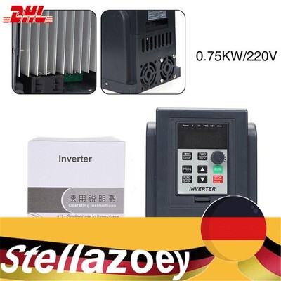 0.75KW Einphasig Frequenzumrichter Variable Frequency Driver Fähigkeit Inverter