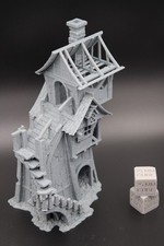Tabletop Terrain Fantasy Cottage Tower House Ruin Dnd RPG wargame skirmish 28mm