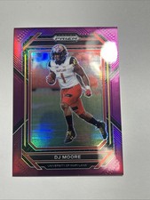 2023 Panini Prizm Draft Picks Purple Prizm /75 DJ Moore #32