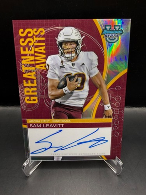 #ad 2025 Bowman Best Sam Leavitt Greatness Awaits Refractor Auto #GA SL $33.95