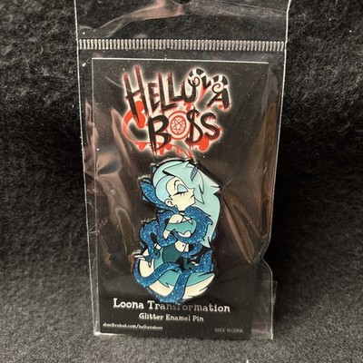 Helluva Boss Human Loona Transformation Glitter Enamel Pin Vivziepop 