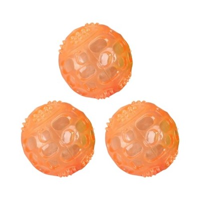 Chew Resistant Dog Toy Ball For Aggressive Chewers With Dental Care And Bounce