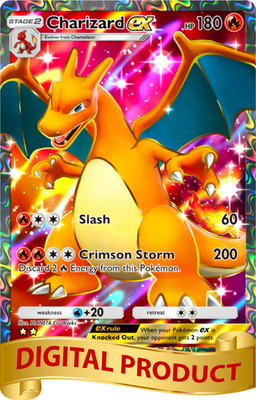 #ad Pokemon Pocket TCG Card 2 Star Full Art Charizard EX Genetic Apex DIGITAL $6.99
