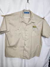 JB HUNT Intermodal Button Down Work Shirt 5XL Mens