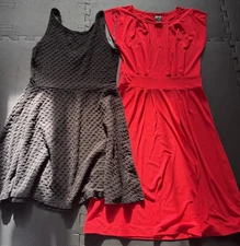 H&M Divided Dress Womens  8 Black Skater Fit Flare Mini Sleeveless Casual Party