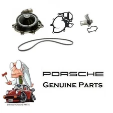 Porsche 986 996 Water Pump Belt Thermostat Housing Eng coolant Kit OER