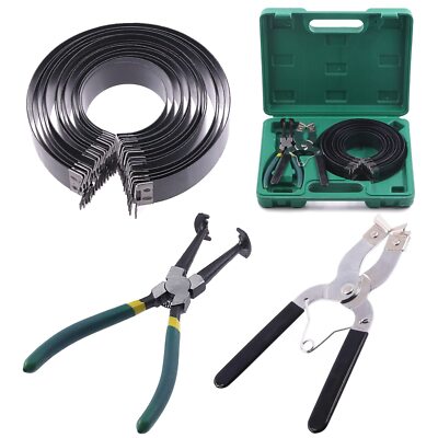 	16 Pcs Automotive Engine Piston Ring Compressor Tool Set Contains Compressor	