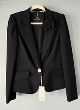 Basler Blazer Jacket 38 Navy NWT $745