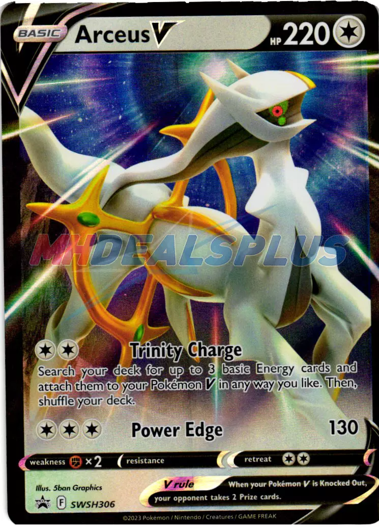 Pokemon Black Star Promo Legends: Arceus Starter Trio 3 Card Lot - SWSH220