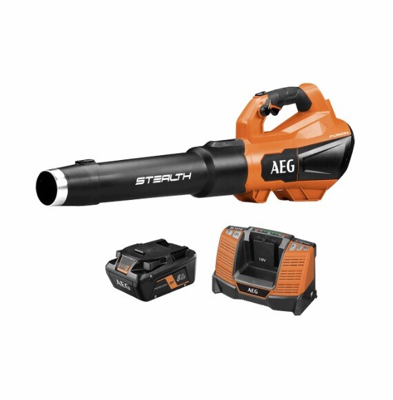 NEW AEG 18V 8Ah Fusion Stealth Jet Blower Kit A18FBLW28