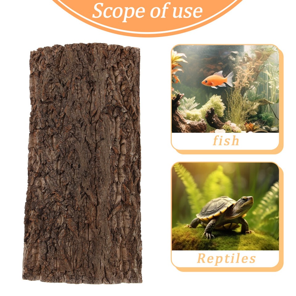 Terrarium Backdrop Small Fish Tank Decorations Reptile Cork Bark