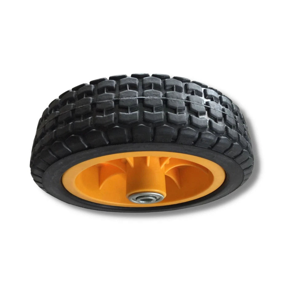 Mclane 8" Plastic Wheel w/double side bearing&tire Assy Rep. Part# 7058-8 - Image 3 of 4