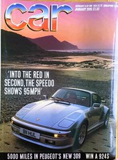 CAR MAGAZINE JAN-1986 - Porsche 911 Turbo SE, Ford Sierra RS Coswoth, Renault 25