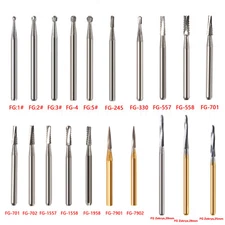 Dental FG Carbide Burs Tungsten Steel Bur Drill for High fast Speed Handpiece US