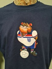 Retro 82 England Football's Coming Home Euros 2024 Bulldog Bobby Mascot T shirt