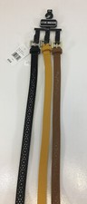Steve Madden Womens 3 For 1 Belt Size XL Black/Mustard/light Brown NWT