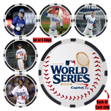 Los Angeles Dodgers 2024 World Series Champions Collectable Chip Set (5) NEW