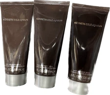 (3 pcs) Kenneth Cole Signature Hair & Body Wash 3.4 oz for Men New Fragrance