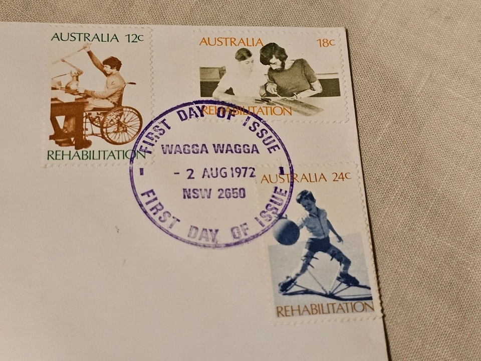 1st Day Issue Rehabilitation Series Rehabilitation International 1922-1972 - Image 2 of 4