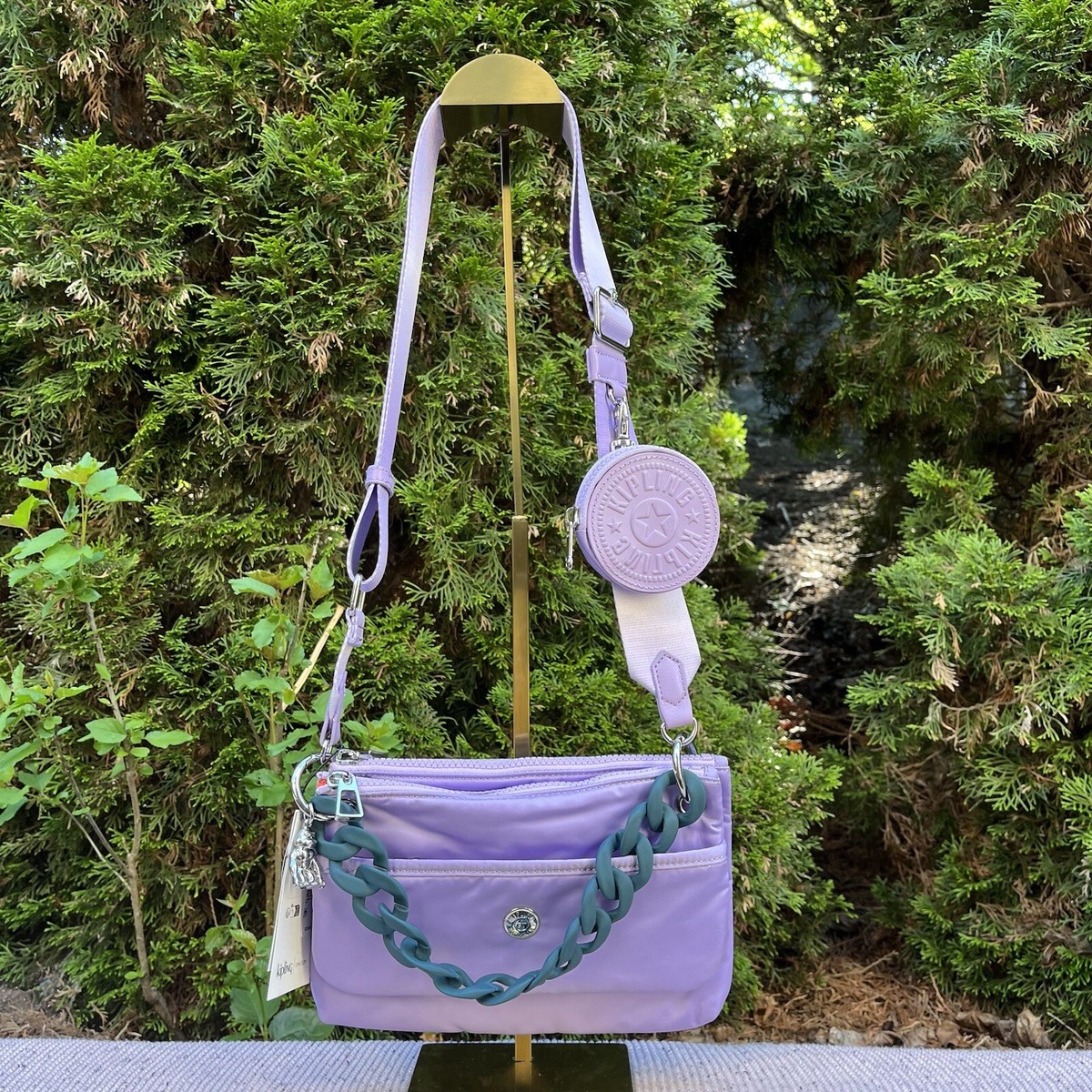 Kipling Convertible Backpack Victoria Tang & Fanny Bag Belt 2PC The Kipling x Victoria Tang collection features gradient  main image 3